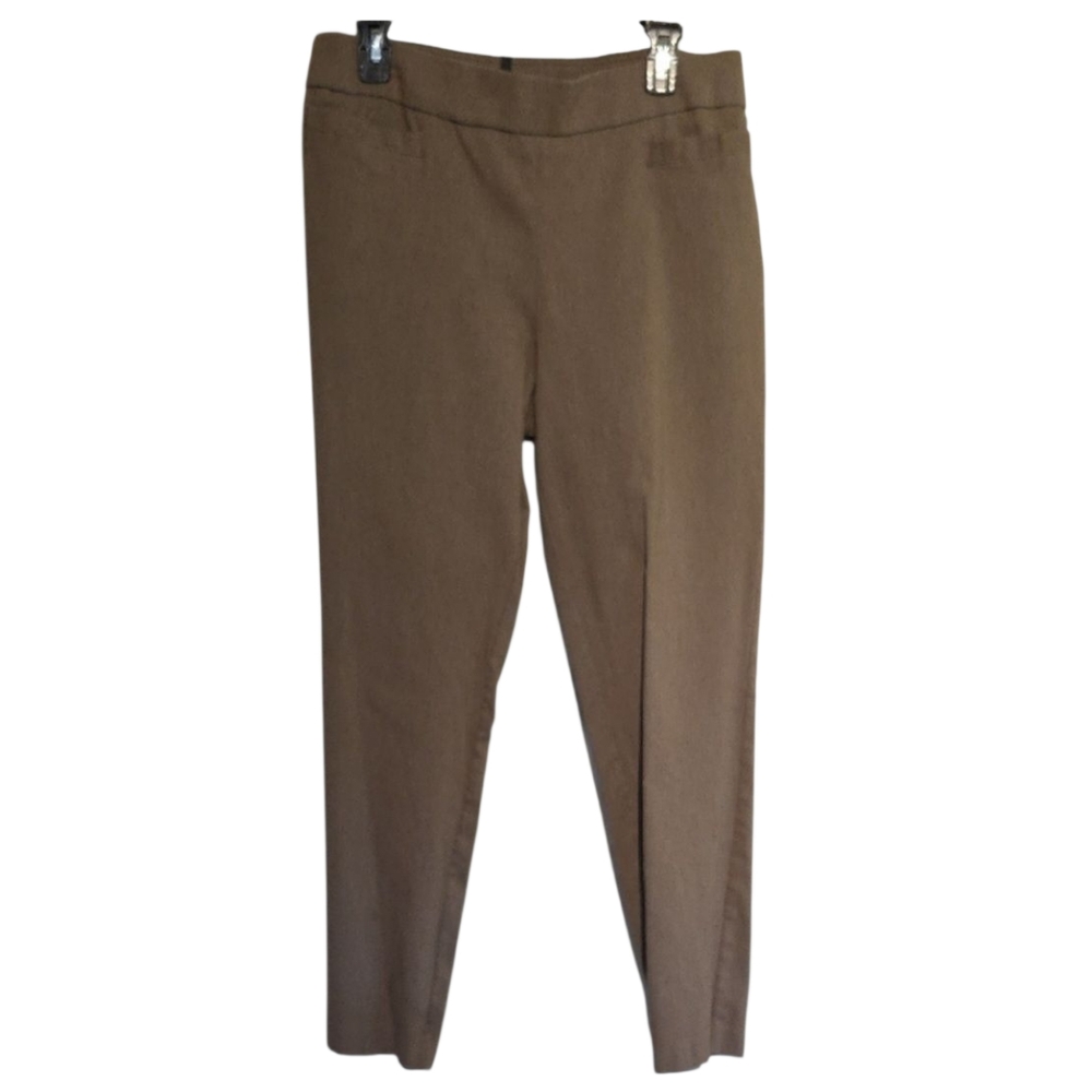 Briggs New York Tan Ankle Cropped Pants with Professional Appeal